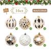 SVNVIOZ Christmas Ball Set of Gorgeous and Stylish Christmas Tree Nordic-style Ornaments, 16, Decorations.