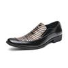 Men's European & American Pointed Toe Leather Loafers - Large Size Slip-On