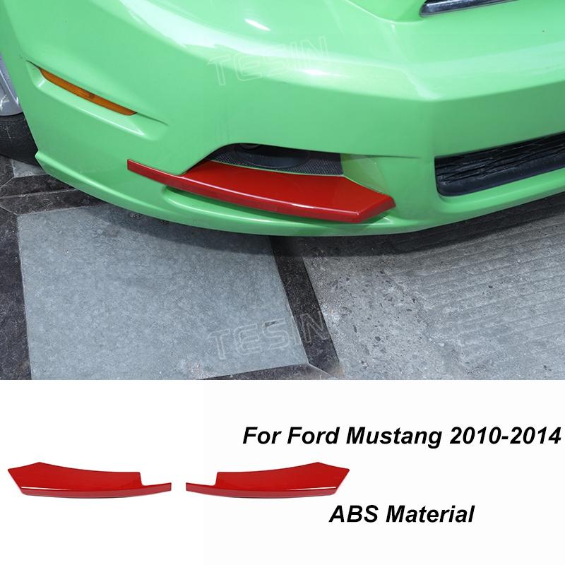 TESIN Car Red Interior Decoration Cover Stickers For Ford Mustang 2009 2010 2011 2012 2013 2014 Exterior Accessories Car