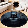 Batman Printed Round Rug Carpet Chair Rug Area Rug Entryway Doormats,for Office Chair Living Room Bedroom Kitchen Room.