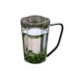High-Capacity Heat-Resistant Four-Leaf Clover Glass Tea Cup, Borosilicate, Simple Transparent Design