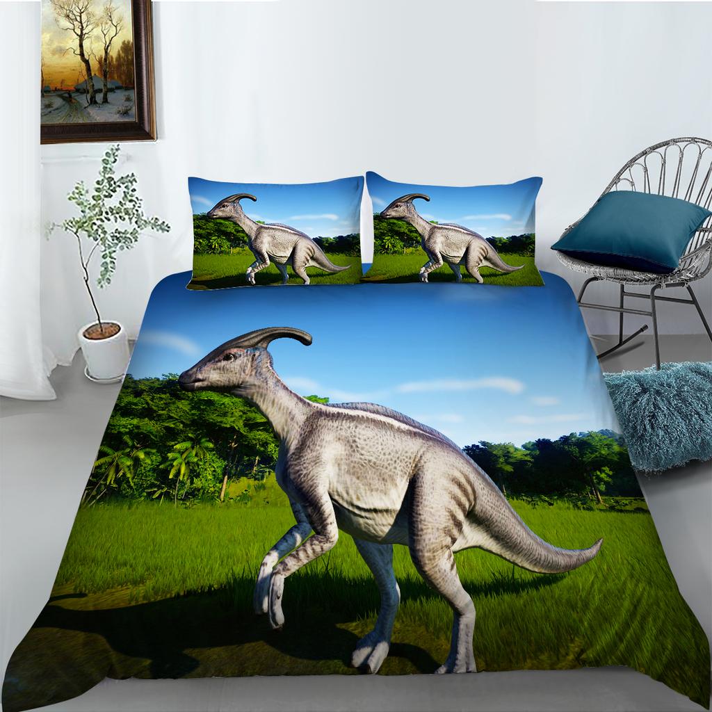 3D svět dinosaurů povlečení do ložnice povlak na přikrývku s dinosaury