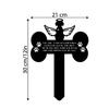 Animal Wrought Iron Floor Silhouette for Outdoor Courtyard and Lawn Decoration