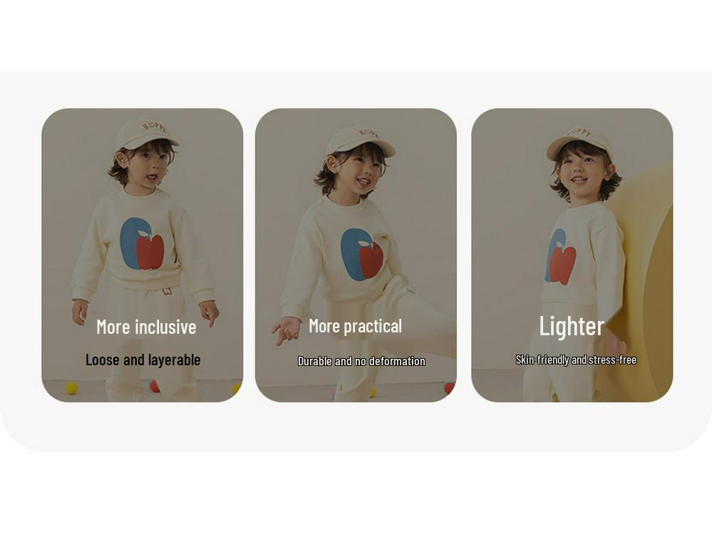 Kleinkind Herbst Sweatshirt & Sweatpants Set für Jungen und Mädchen