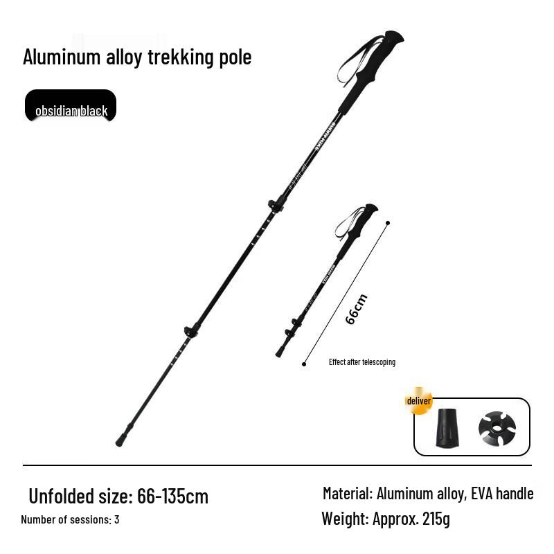 Outdoor Aluminum Alloy Telescopic Trekking Pole