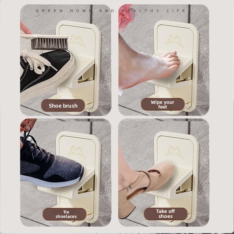 Bathroom Pedals Bath Pedals Toilet Shower Foot Washing Artifact Elderly No punching Wall hanging foot mat