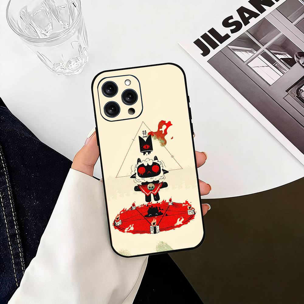 Games Cult of the Lamb  Phone Case For iPhone 17,16,15,14,13,12,11 Plus,Pro Max,XS,Soft Silicone Black Cover