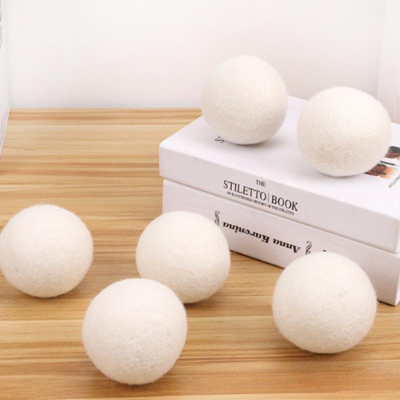 

Многоразовые шерстяные шарики для сушки белья, смягчитель для белья, флисовые шарики для сушки, набор, для дома, сушилка для одежды, стиральная машина 4cm белый