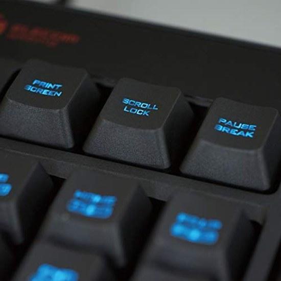 Elecom Gaming-Tastatur Kabelgebunden TK-G02UMBK Abnehmbare Handballenauflage Lautstärkeregler Membran Vollständige Tasten Schwarz