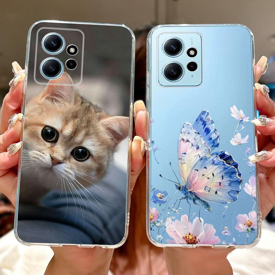 For Xiaomi Redmi Note 12 4G Case Beautiful Flowers Painted Cover Soft Slim Phone Case For Redmi Note 12 Pro Plus Note12 5G Shell