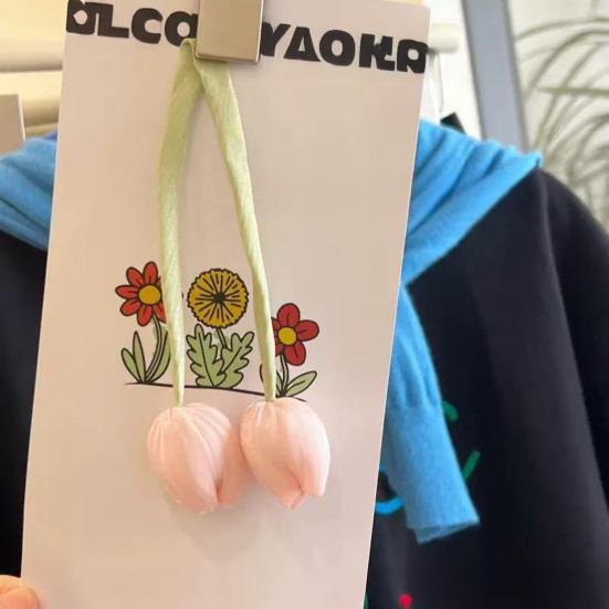 Tulip Strap Hair Tie Accessories Tulip Ribbon Curtain Tieback for DIY Crafts Clothing Hair Bands