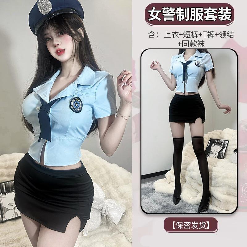 Sex Lingerie Sexy Policewoman Professional Suit Pure Lust Student Tight Seduction Teacher Uniform