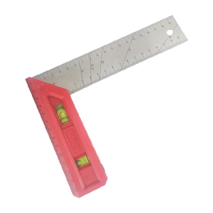 Combination Square Tool Woodworking Angles Ruler MultiProtractors with Bubble