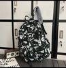 School bag large capacity multi-compartment tide cool junior high school students design sense versatile personality graffiti back