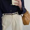 And Black Fashionable Coffee Slim Waist Belt For Women Trendy Korean Inspired Accessory For Any Look