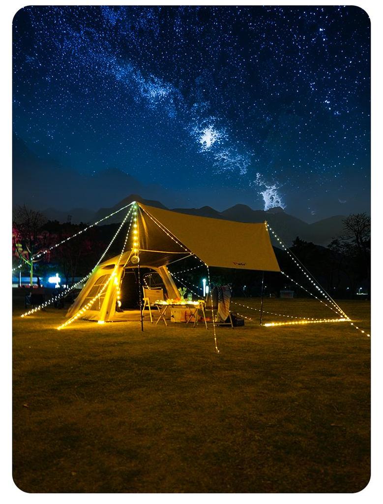Starry Sky Camping String Lights: Ultra-Long Battery Life for Tent and Canopy Illumination
