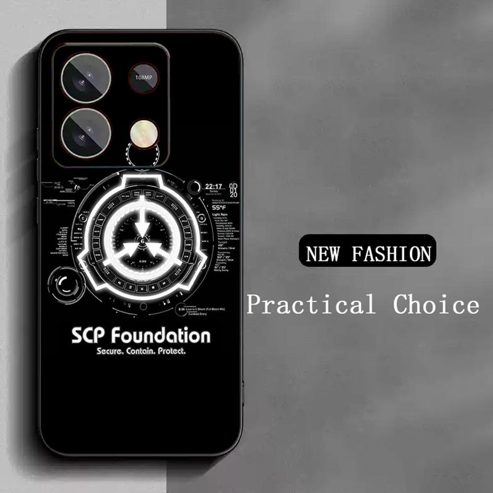 

Крутой дизайн логотипа S-scp Чехол для телефона Для Redmi Note 14 13 12 11 Pro Plus S 5G 14C A3 Мягкий черный чехол для телефона Redmi Note 11 4G