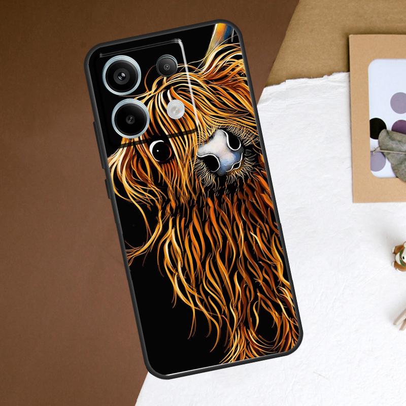 Highland Cows Case For Xiaomi Redmi Note 14 12 11 10 13 15 Pro Plus Redmi 14C 15C 15 13 10C 12C 13C Cover