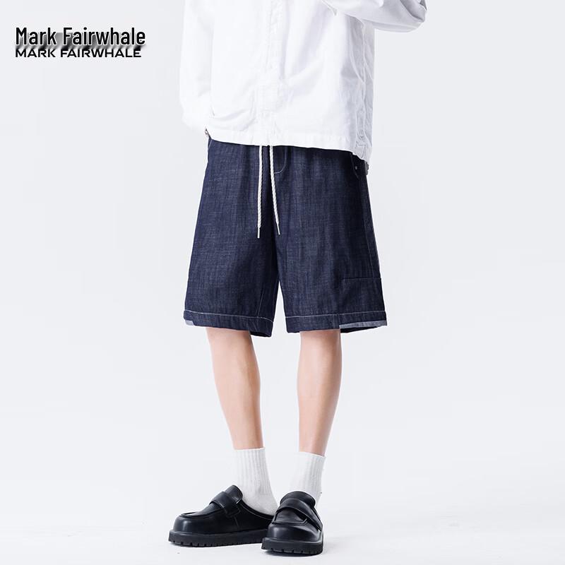 Mark Fairwhale Men s Casual Breathable Denim Shorts 2XL