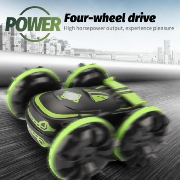 Remote Control Four-Wheel Double-Sided Stunt Vehicle Amphibious Vehicle 2.4G Multi-Function Boy Gesture Gravity Control