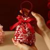 Blessing Words Chinese Wedding Candy Bag Drawstring 2026 Money Pocket Brocade Red Envelope  Wedding