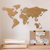 VOSAREA 1 Set Cork Board World Map Self-Adhesive Corkboard Continents Self Adhesive Cork Pin Board Cork Message Board for Wall To Pin, Plan and