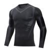 Men's Quick-Drying Long-Sleeve Athletic Bodysuit - High Elasticity & Breathable Fitness Wear