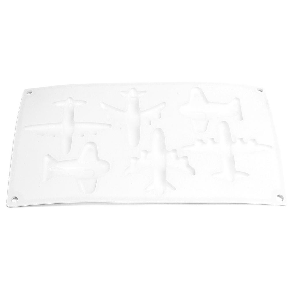 6 Grid Airplane Shape Mold Silicone Baking Chocolate Cake Decoration Mold for Kitchen Home