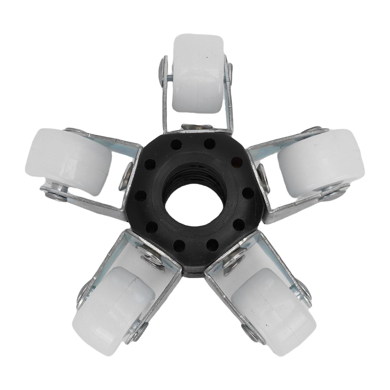 17MM Pijp Riolering Camera Beschermhoes 5 Wieltjes Inspectie Camera Leidwiel voor Boven 100mm Leiding black