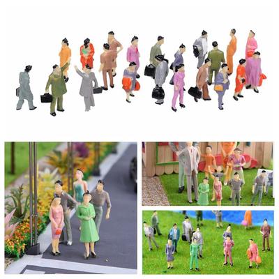 10/30/50Pcs Hand-made Passengers DIY Scale Model People Figures Plastic People Character Model