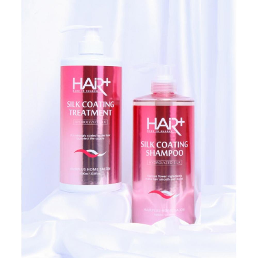 Hairplus Silk Coating Set  Shampoo 1000ml+treatment 1000ml none