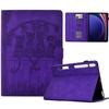 For Samsung Galaxy Tab S9 Case Cats Imprinted PU Leather Card Slots Tablet Cover