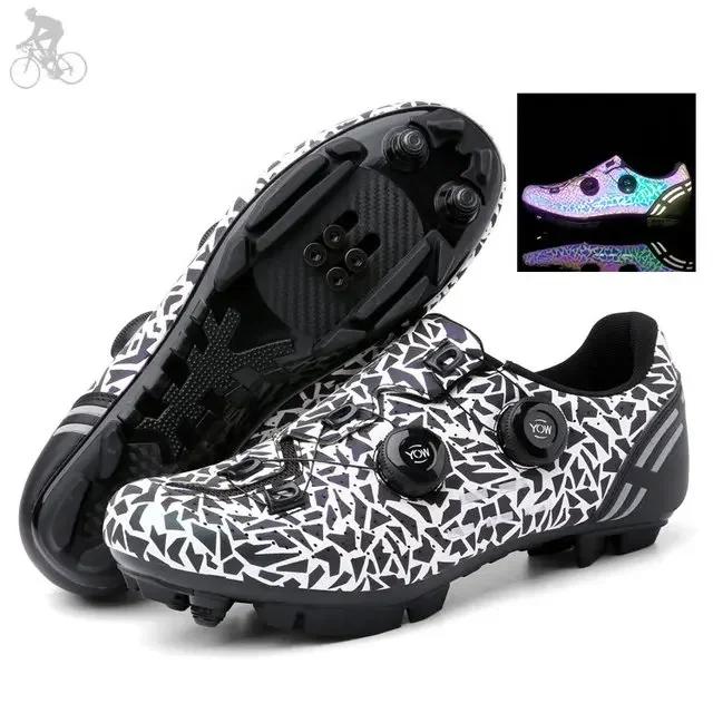 Mountain Bike Shoes Mtb with Cleats Men Carbon Sports Speed Bike Shoes Women Mountain Racing Flat SPD Road Cycling Footwear