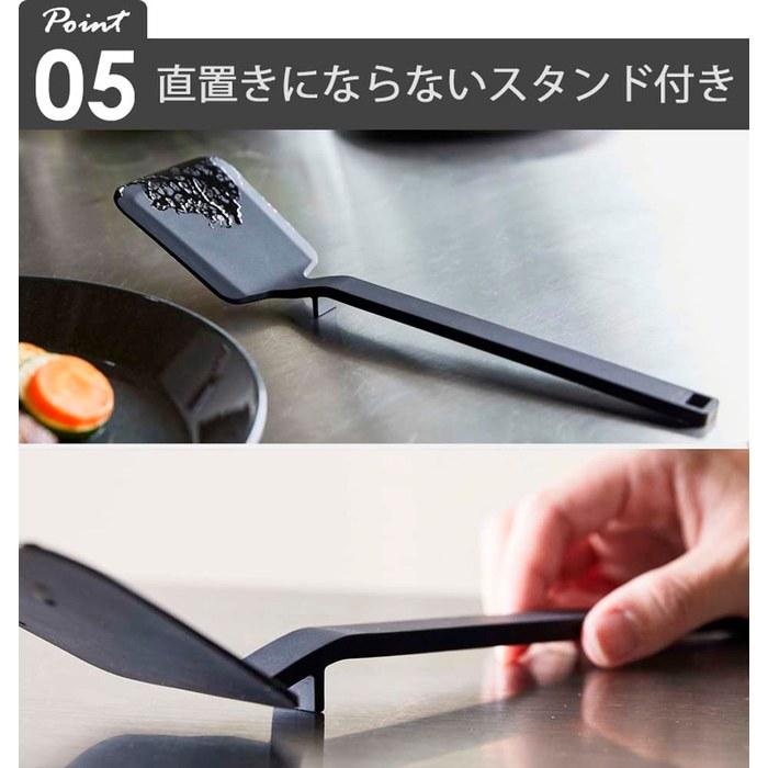 [Yamazaki] Silicone Tools Ladle Turner Spatula Tongs Set (3-Piece) tower White 5189 5191 5195