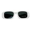 Prada Square Sunglasses With Logo Unisex sunglasses White 0PR17WSF1425S051