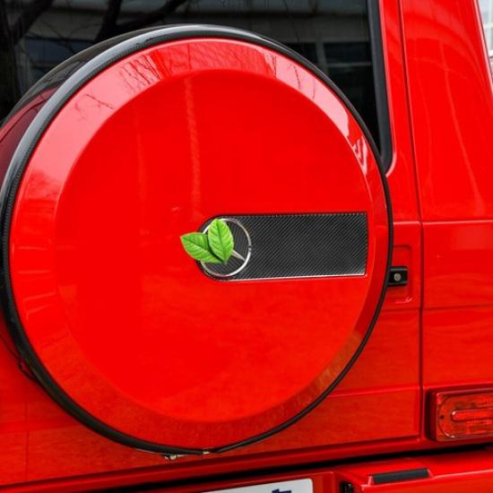 4Pcs Carbon Fiber Spare Tire  Cover Trim For Mercedes-Benz G-Class W463