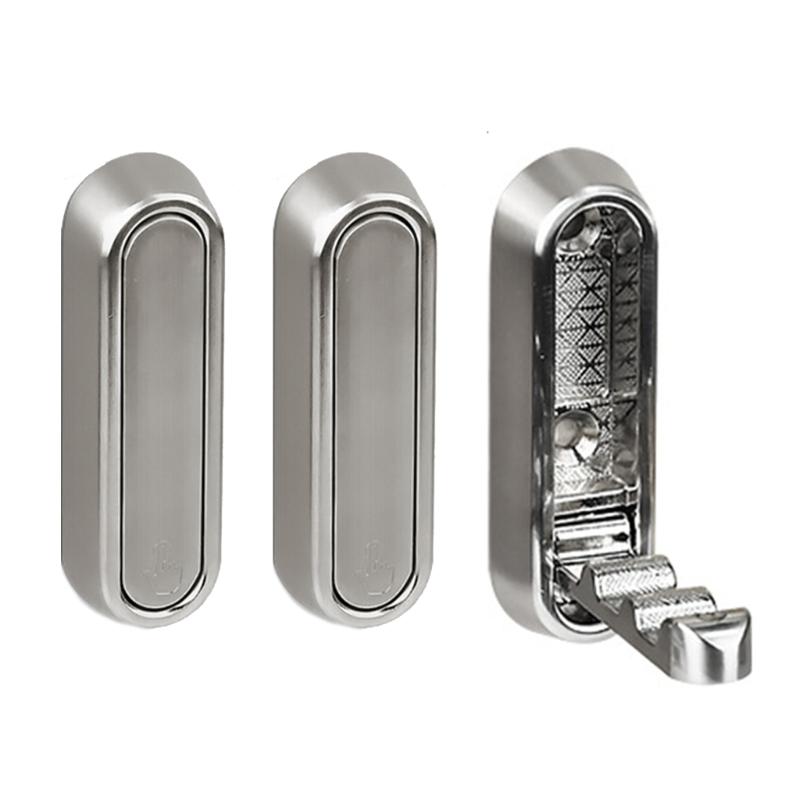 3 Stück faltbare Haken zur Wandmontage, platzsparend, Metall-Organizer mit rutschfestem Design, einfache Installation für das Badezimmer