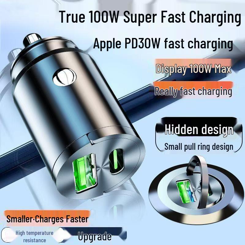 Super Fast Car Charger with 16-Port Cigarette Lighter Adapter for Huawei, Xiaomi, and Apple Devices