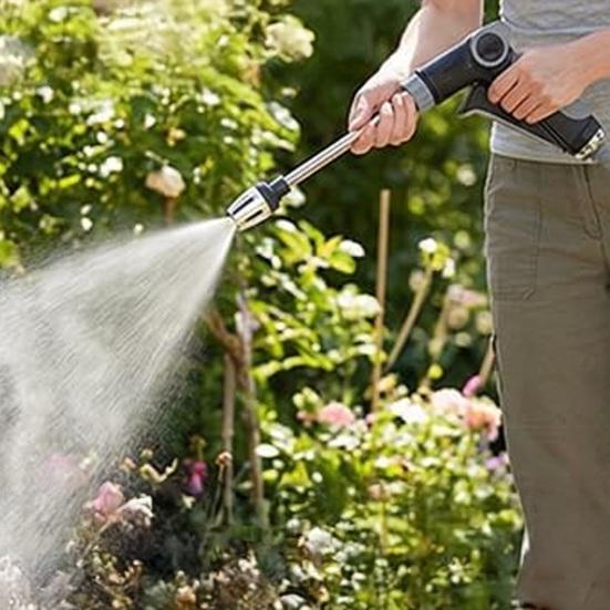 Garden Hose Nozzle with 360-degree Adjustable Spray High Pressure Water Cleaning