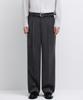 Real Wide Hidden Banding Slacks [Medium Gray]