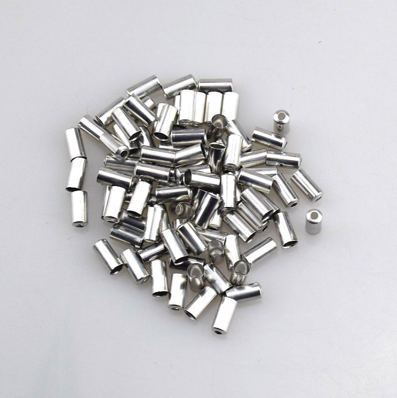 10pcs Bicycle Brake Cable End Caps Aluminum Alloy Durable Replacement Parts for Brake Cable Housing Protection and Secure Fit