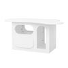 Coffee Table with Drawers, Cloud-Shaped Coffee Table with Open Storage Compartments, High-Quality Materials, 97 X 45 X 43.5
