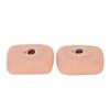 1 Pair 3D Silicone Fake Eye Practice Skin Makeup Eyebrow Eyeliner Tattoo Practice Skin for Novice