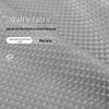 Waffle Weave Waterproof Shower Curtain
