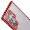 For Samsung Galaxy S22 Ultra 5G Case Bling Rhinestones Soft TPU Phone Cover