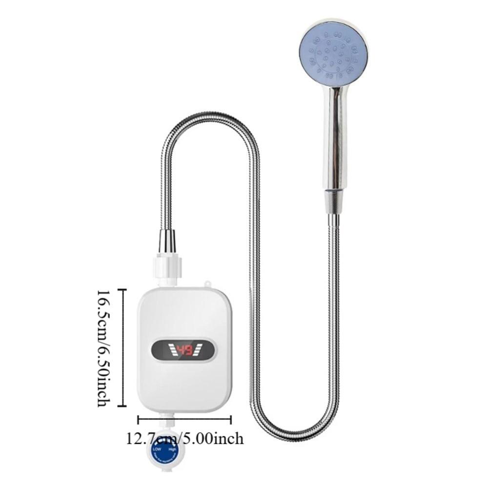 LCD Temperature Display Electric Shower Heater Quick Heating Water Heating Device  Tap Sink Faucet