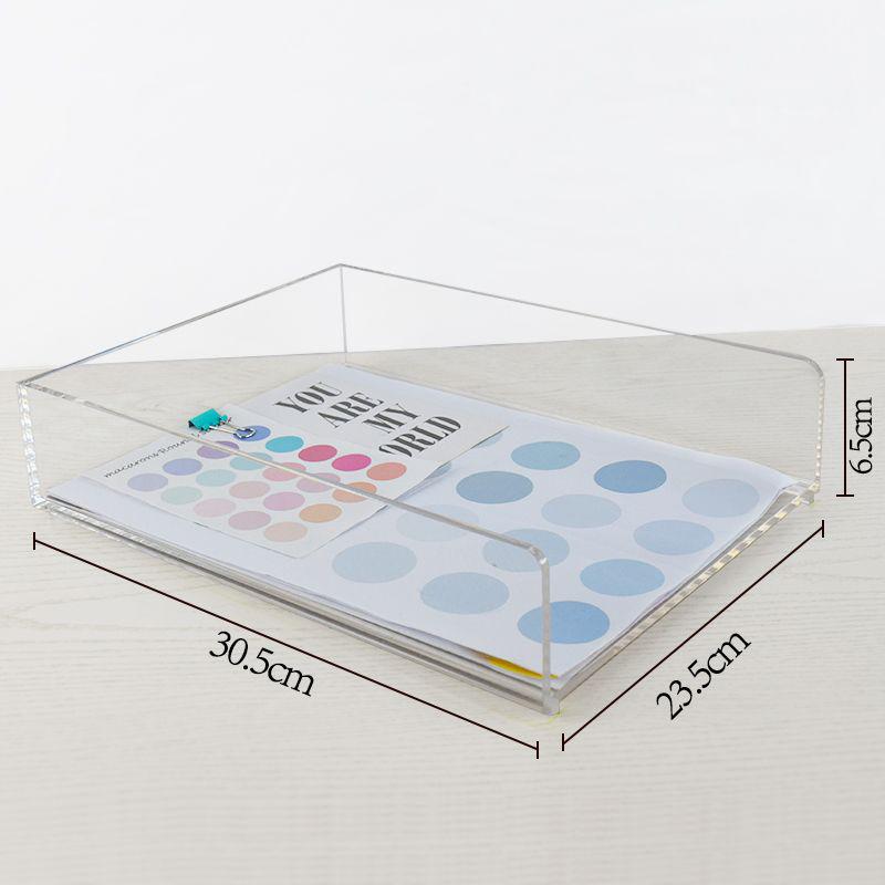 Letter TrayClear Acrylic A4 Paper TraySchool Teacher Office Supplies OrganizationStackable Desk File Organizer Storage Basket 17590₽