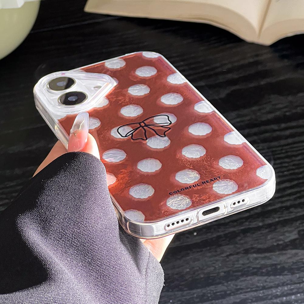 Painted Phone Case For iPhone 16 11 12 13 14 for 12 14 16 Pro 14 16 Pro Max Cute Pattern Glossy Hard Cover