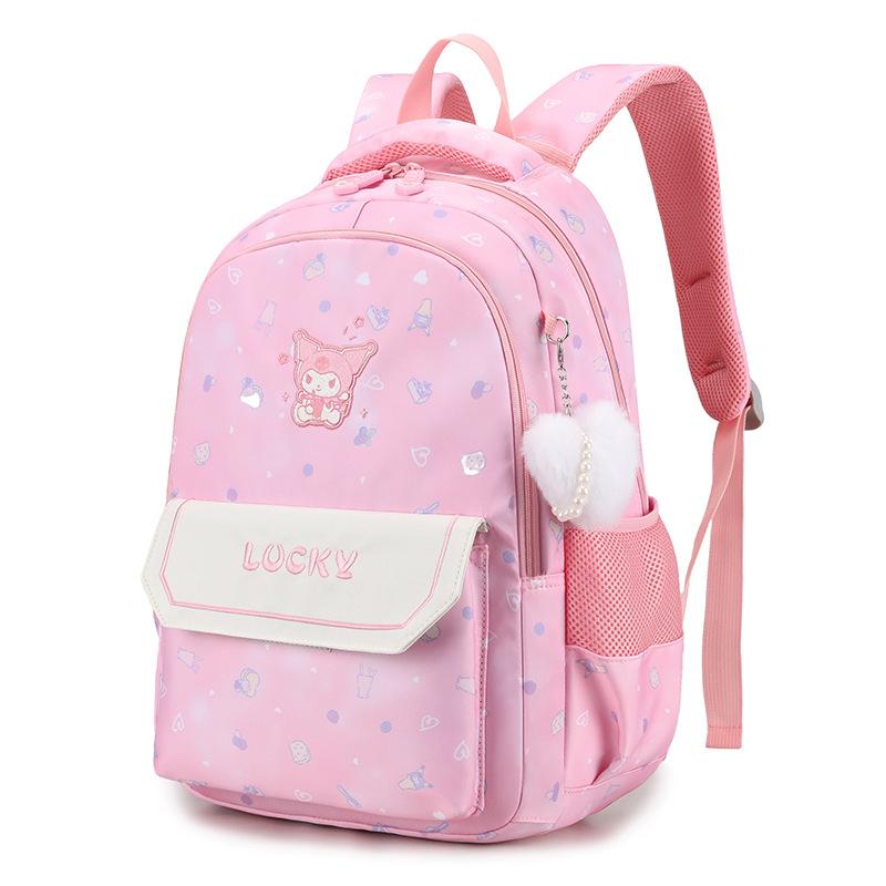 

Новый милый мультяшный модный детский рюкзак для детского сада, начальной школы, школьная сумка большой вместимости, модный рюкзак с цветами Without Pendant