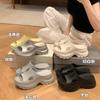 Thick-soled slippers women ins tide height cm soft-soled outdoor high-quality casual beach cool slippers